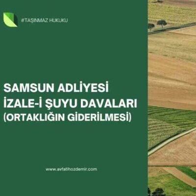 Samsun İzale-i Şuyu Davası Avukatı